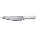 Dexter Russell P94801 8" Chef's Knife W/ Polypropylene White Handle, Carbon Steel-cityfoodequipment.com