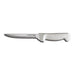 Dexter Russell P94848 8" Utility Knife W/ Polypropylene White Handle, Carbon Steel-cityfoodequipment.com