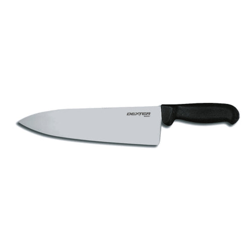 Dexter Russell P94831B 10" Chef's Knife W/ Polypropylene Black Handle, Carbon Steel-cityfoodequipment.com
