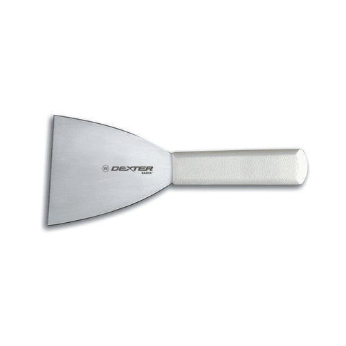 Dexter Russell P94850 4" Stiff Scraper W/ Polypropylene Handle, Stainless Steel-cityfoodequipment.com
