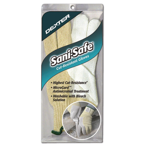 Dexter Russell SSG1-X SANI-SAFE® Extra Large Cut Resistant Glove - Blended Material, Yellow/white-cityfoodequipment.com