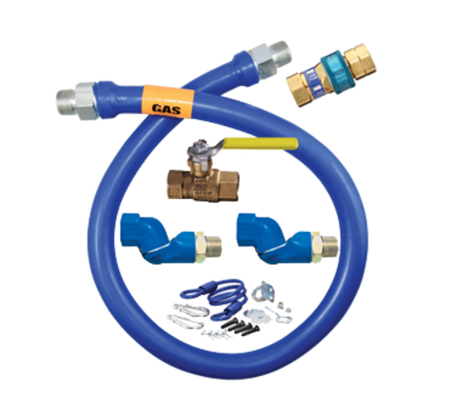 Dormont 16100KIT2S48 48" Gas Connector Kit W/ 1" Male/male Couplings-cityfoodequipment.com