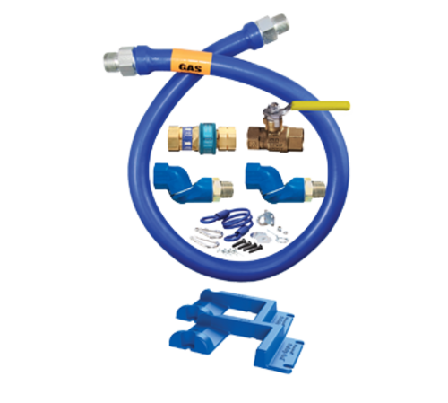 Dormont 1675KIT2S48PS 48" Gas Connector Kit W/ 3/4" Male/male Couplings-cityfoodequipment.com