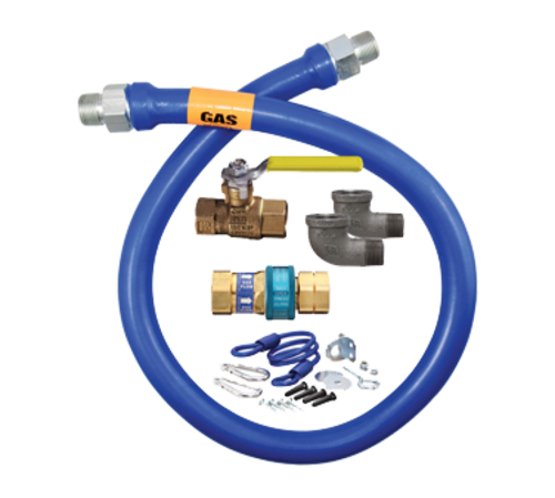 Dormont 1675KIT48 48" Gas Connector Kit W/ 3/4" Male/male Couplings-cityfoodequipment.com