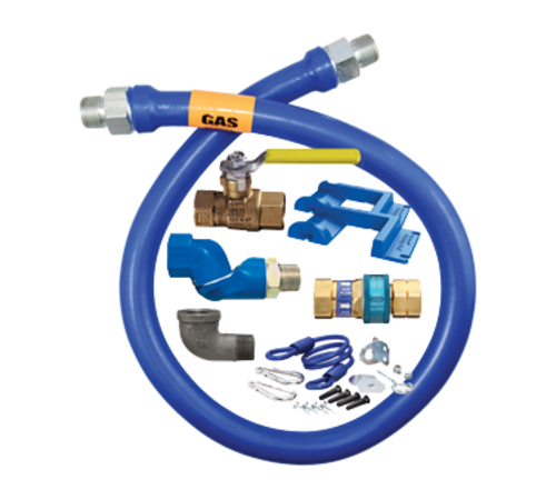 Dormont 1675KITS48PS 48" Gas Connector Kit W/ 3/4" Male/male Couplings-cityfoodequipment.com