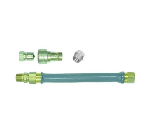 Dormont CMB37BP2Q48 48" Combi Oven Connector Hose W/ Garden Hose Adapter & Quick Disconnect-cityfoodequipment.com
