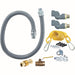 Dormont RG752S48 48" Gas Connector Kit W/ 3/4" Male/male Couplings - (1) Quick Disconnect & (2) Swivelguards-cityfoodequipment.com