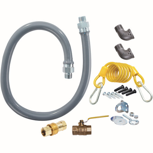 Dormont RG7536 36" Gas Connector Kit W/ 3/4" Male/male Couplings & (1) Quick Disconnect-cityfoodequipment.com