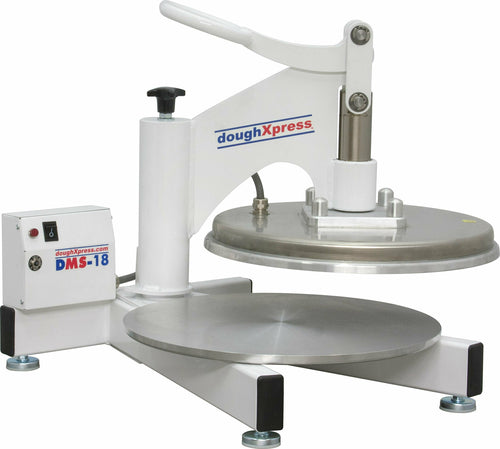 Doughxpress DMS-18-120 Manual Pizza Dough Press W/ Analog Temp Control, 120v-cityfoodequipment.com