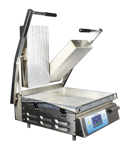Doughxpress DXP-PS-1577 Double Commercial Panini Press W/ Aluminum Grooved Plates, 208v-cityfoodequipment.com