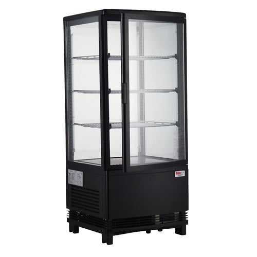 DoughXpress DXP-RCD02 16 3/4" Countertop Refrigerated Display Case - (4) Levels-cityfoodequipment.com