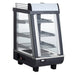 Doughxpress DXP-TSC14 14" Dual Service Countertop Heated Display Case - (3) Shelves, 120v-cityfoodequipment.com