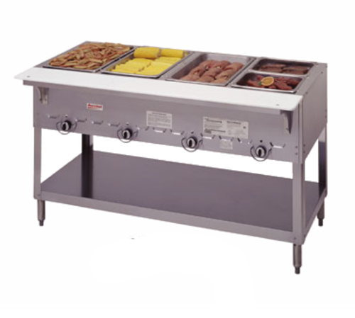 Duke 305 73" Hot Food Table w/ (5) Wells & Undershelf, Natural Gas-cityfoodequipment.com