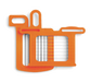 Dynamic AC061 Grid Set, 1/4"(8 1/2" x 8 1/2 mm), Includes Pusher for DC3, Orange-cityfoodequipment.com