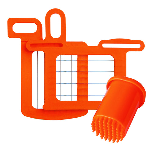 Dynamic AC064 Grid Set, 3/4" (17x17 mm), Includes Pusher for Dynacube, Orange-cityfoodequipment.com