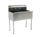 Eagle Group 2136-2-16/4 37 3/8" 2 Compartment Sink W/ 18"L X 21"W Bowl, 13 3/8" Deep-cityfoodequipment.com