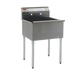 Eagle Group 2436-1-16/4 Utility Sink - 24x36x14" Bowl, 8" Splash, 16/430 Stainless-cityfoodequipment.com