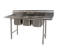 Eagle Group 312-14-3-12 72" 3 Compartment Sink W/ 16"L X 14"W Bowl, 12" Deep-cityfoodequipment.com