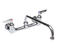 Eagle Group 313293 Extra Heavy Duty T&S Splash-Mount Faucet - 12" Swing Spout-cityfoodequipment.com