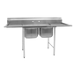 Eagle Group 314-16-2-18 72 1/4" 2 Compartment Sink W/ 16"L X 20"W Bowl, 13 1/2" Deep-cityfoodequipment.com