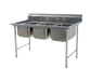 Eagle Group 414-16-3 58 3/4" 3 Compartment Sink w/ 16"L x 20"W Bowl, 13 1/2" Deep-cityfoodequipment.com