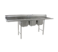 Eagle Group 414-18-3-24 108" 3 Compartment Sink w/ 18"L x 24"W Bowl, 13 1/2" Deep-cityfoodequipment.com