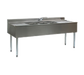 Eagle Group B5C-22 60" Underbar Sink Unit w/ (3) Compartments, 12 1/2" Left & Right Drainboards-cityfoodequipment.com