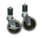 Advance Tabco TA-25 Casters, 5", Swivel, Rubber Wheels, Set of 4, 2 - Brakes-cityfoodequipment.com