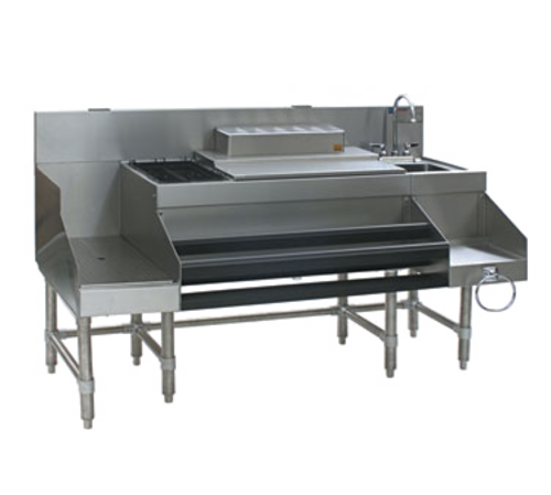 Eagle Group CCS-60-1 60" Spec-Bar® Cocktail Station w/ 121 lb Ice Bin, Stainless Steel-cityfoodequipment.com
