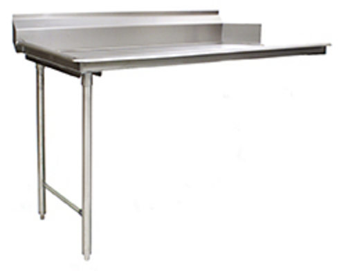 Eagle Group CDTR-24-16/4 24" Straight Clean Dishtable - L-R, 8" Backsplash, 16 ga 430 Stainless-cityfoodequipment.com