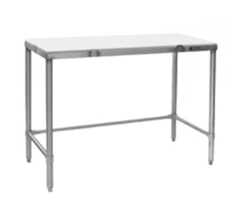 Eagle Group CT3060S Cutting Table - White Polymer Top & Stainless Frame, 60x30-cityfoodequipment.com
