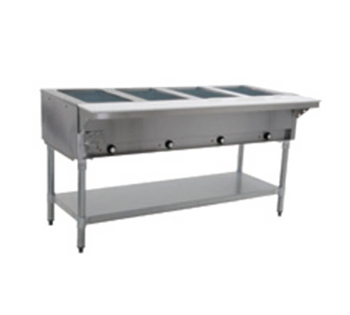 Eagle Group DHT4-120 63 1/2" Hot Food Table w/ (4) Wells & Cutting Board, 120v-cityfoodequipment.com