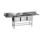 Eagle Group FN2860-3-24-14/3 114" 3 Compartment Sink w/ 20"L x 28"W Bowl, 14" Deep-cityfoodequipment.com