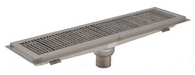 Eagle Group FT-1236-SG Floor Trough - Removable Basket, Stainless Steel Grating, 36" x 12" x 4"-cityfoodequipment.com