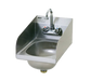Eagle Group HSAN-10-F-LRS Wall Mount Commercial Hand Sink w/ 9 3/4"L x 13 1/2"W x 6 3/4"D Bowl, Side Splashes-cityfoodequipment.com