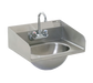 Eagle Group HSA-10-F-LRS Wall Mount Commercial Hand Sink w/ 13 1/2"L x 9 3/4"W x 6 3/4"D Bowl, Side Splashes-cityfoodequipment.com