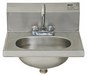Eagle Group HSAD-10-F Wall Mount Commercial Hand Sink w/ 13 1/2"L x 9 3/4"W x 6 3/4"D Bowl, Gooseneck Faucet-cityfoodequipment.com