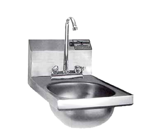 Eagle Group HSAND-10-F Wall Mount Commercial Hand Sink w/ 9 3/4"L x 13 1/2"W x 6 3/4"D Bowl, Gooseneck Faucet-cityfoodequipment.com