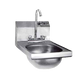 Eagle Group HSAND-10-F Wall Mount Commercial Hand Sink w/ 9 3/4"L x 13 1/2"W x 6 3/4"D Bowl, Gooseneck Faucet-cityfoodequipment.com