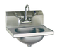 Eagle Group HSA-10-FW-1X Wall Mount Hand Sink w/ 13 1/2"L x 9 3/4"W x 6 3/4"D Bowl, Basket Drain-cityfoodequipment.com