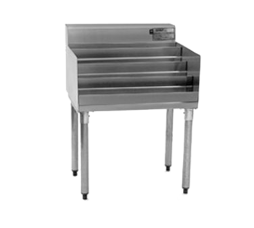 Eagle Group LD24-18 Raised Liquor Bottle Display Unit w/ (4) Steps - 24" x 19 1/2", Stainless-cityfoodequipment.com