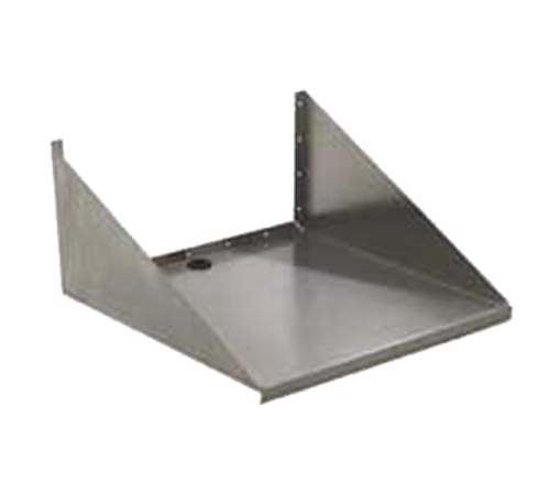 Eagle Group MWS2424 Solid Wall Mounted Microwave Shelf, 24"W X 24"D, Stainless-cityfoodequipment.com