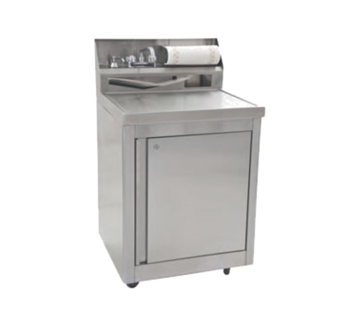 Eagle Group PHS-A-H 44 3/16"H Portable Sink w/ 5"D Bowl, Hot Water-cityfoodequipment.com