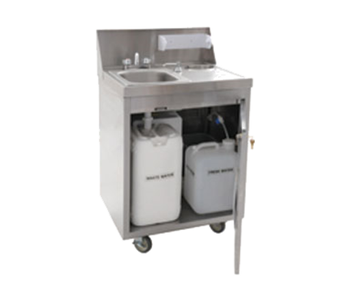 Eagle Group PHS-S-C 44 3/4"H Portable Sink w/ 5"D Bowl, Cold Water-cityfoodequipment.com