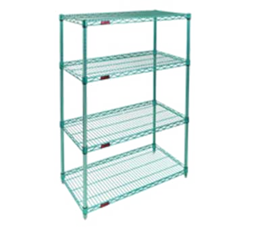 Eagle Group S4-63-1860E 60" NSF 4-Tier Epoxy Coated Wire Shelf Kit - 18"W, 63"H-cityfoodequipment.com