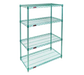 Eagle Group S4-63-1860E 60" NSF 4-Tier Epoxy Coated Wire Shelf Kit - 18"W, 63"H-cityfoodequipment.com