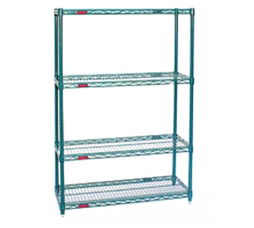 Eagle Group S4-74-2472VG-X 72" NSF 4-Tier Epoxy Coated Wire Shelf Kit - 24"W, 74"H-cityfoodequipment.com