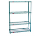 Eagle Group S4-74-2472VG-X 72" NSF 4-Tier Epoxy Coated Wire Shelf Kit - 24"W, 74"H-cityfoodequipment.com