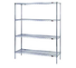 Eagle Group S4-74-2472C 72" NSF 4-Tier Chrome Wire Shelf Kit - 24"W, 74"H-cityfoodequipment.com
