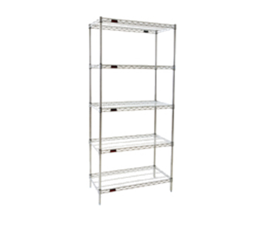 Eagle Group S5-86-1836Z 36" NSF 5-Tier Zinc Wire Shelf Kit - 18"W, 86"H-cityfoodequipment.com